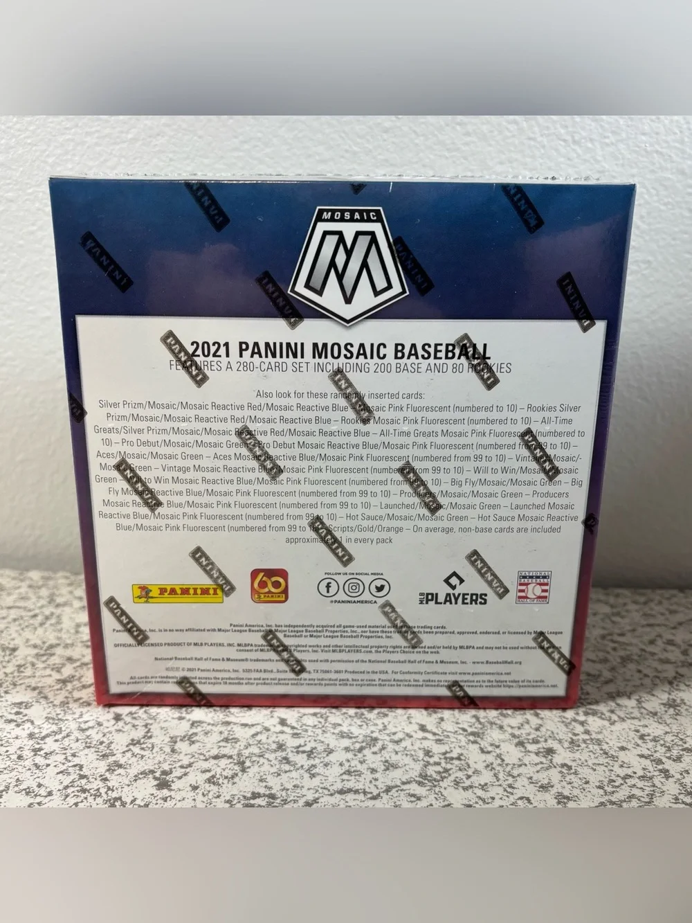2021 Panini Mosaic Mega Box MLB Baseball Cards New Sealed
